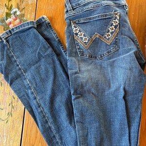 Wrangler Women's Denim Boot Cut Jeans with Embroidery